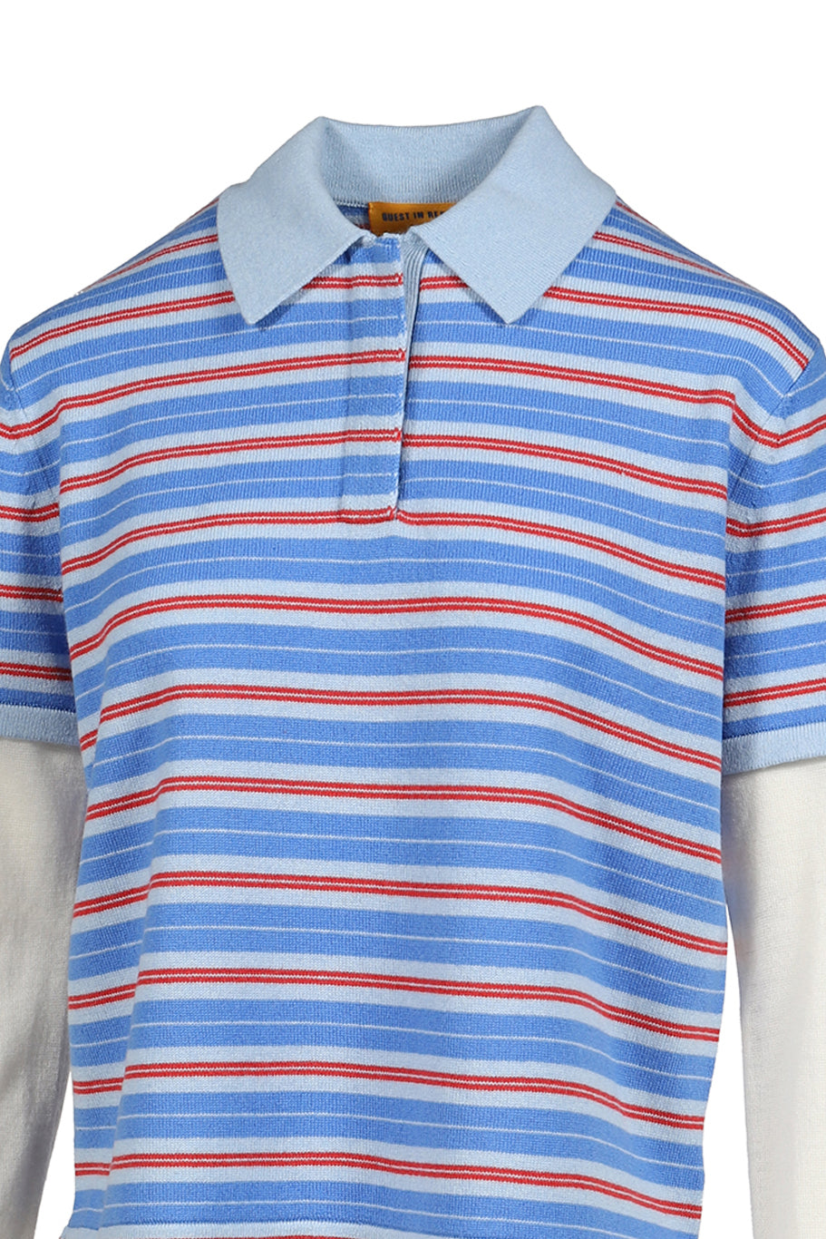 LAYERED STRIPE RUGBY / BLUE/PINK