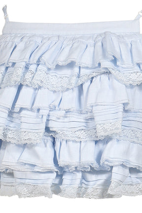 TIERED RUFFLE CAMI TOP / BLU