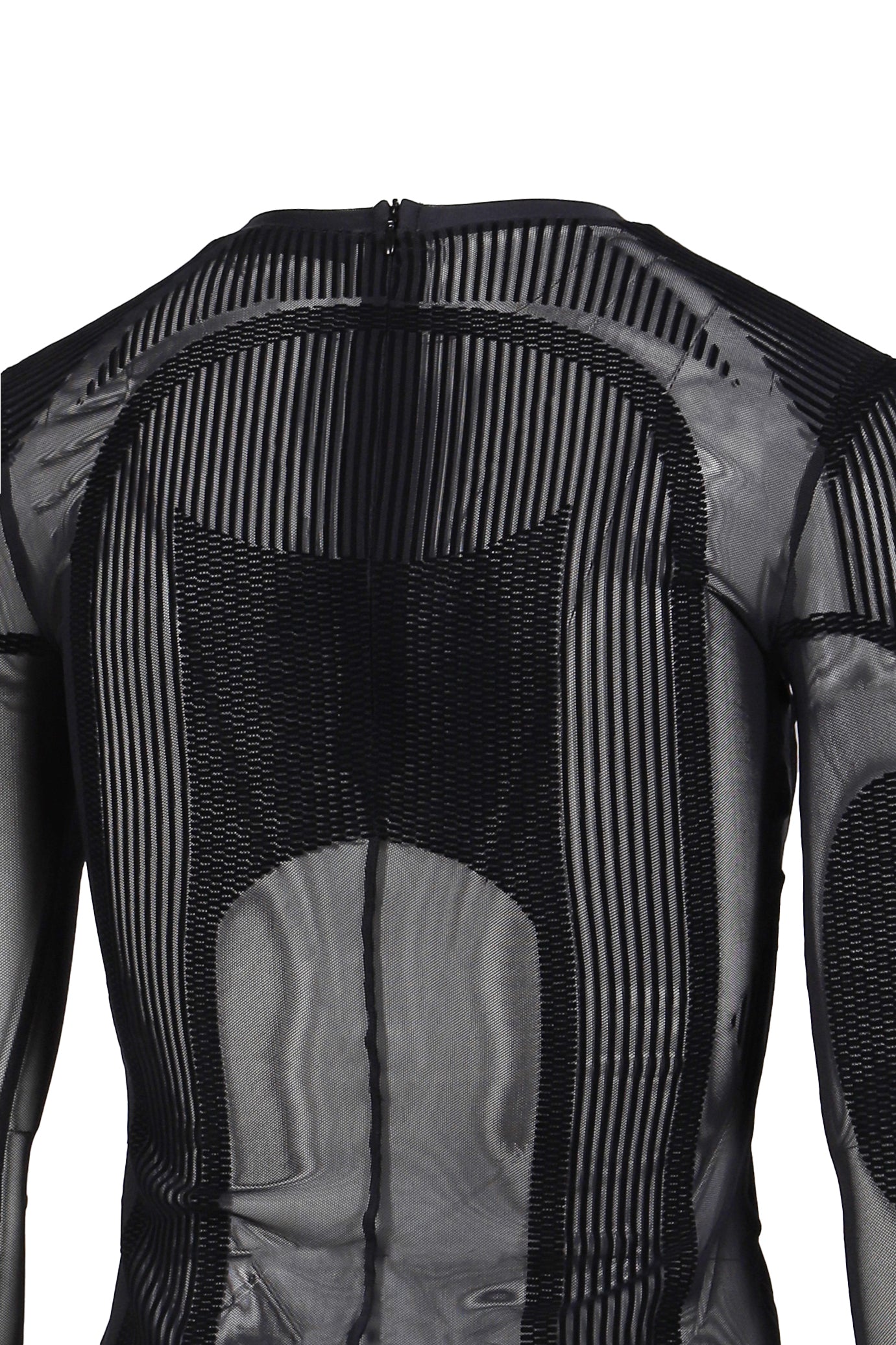 FLOCK MESH SPORT LONGSLEEVE TOP / BLK 