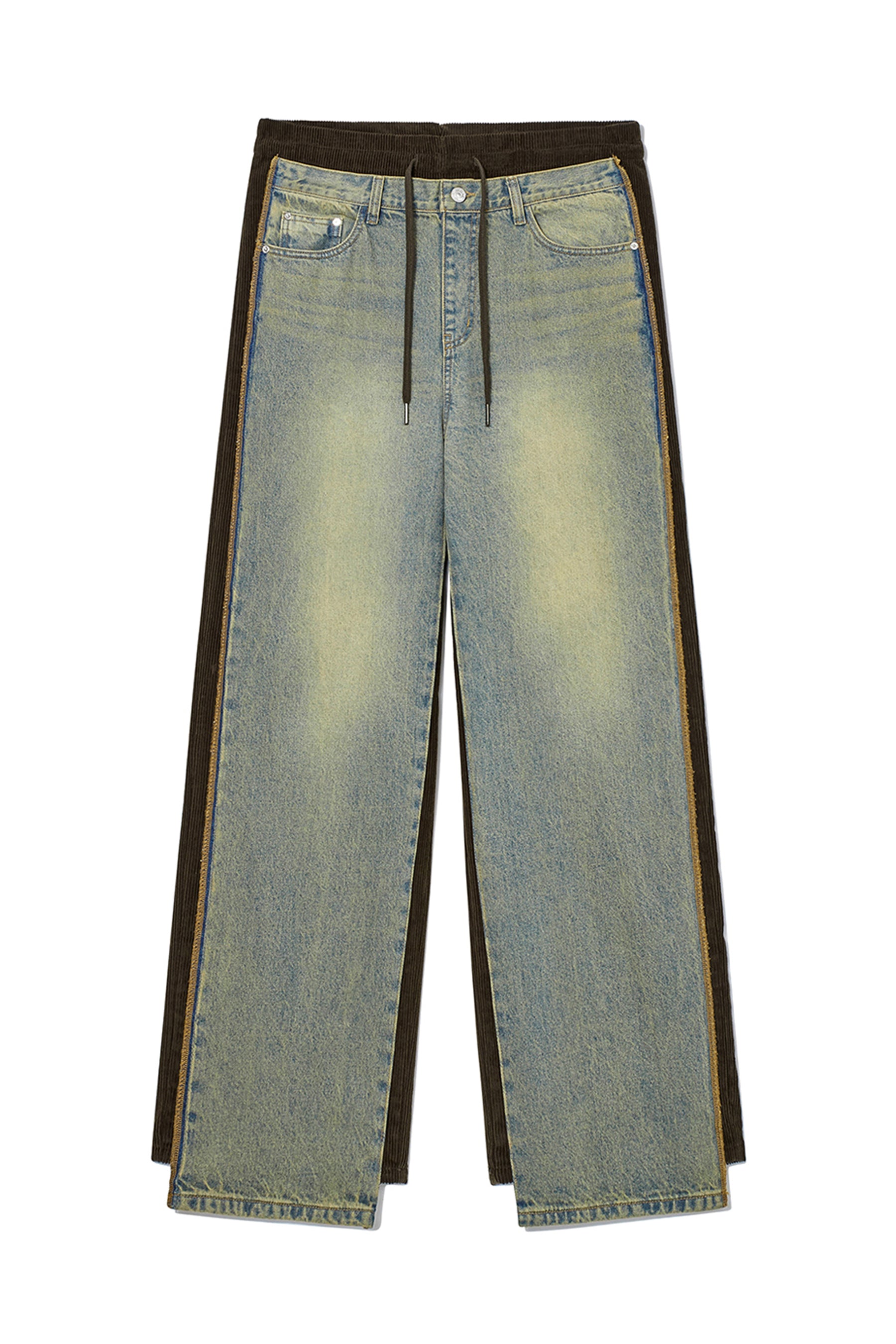 OPEN YY FW23 FRONT JEAN CORDUROY PANTS / BRW -NUBIAN