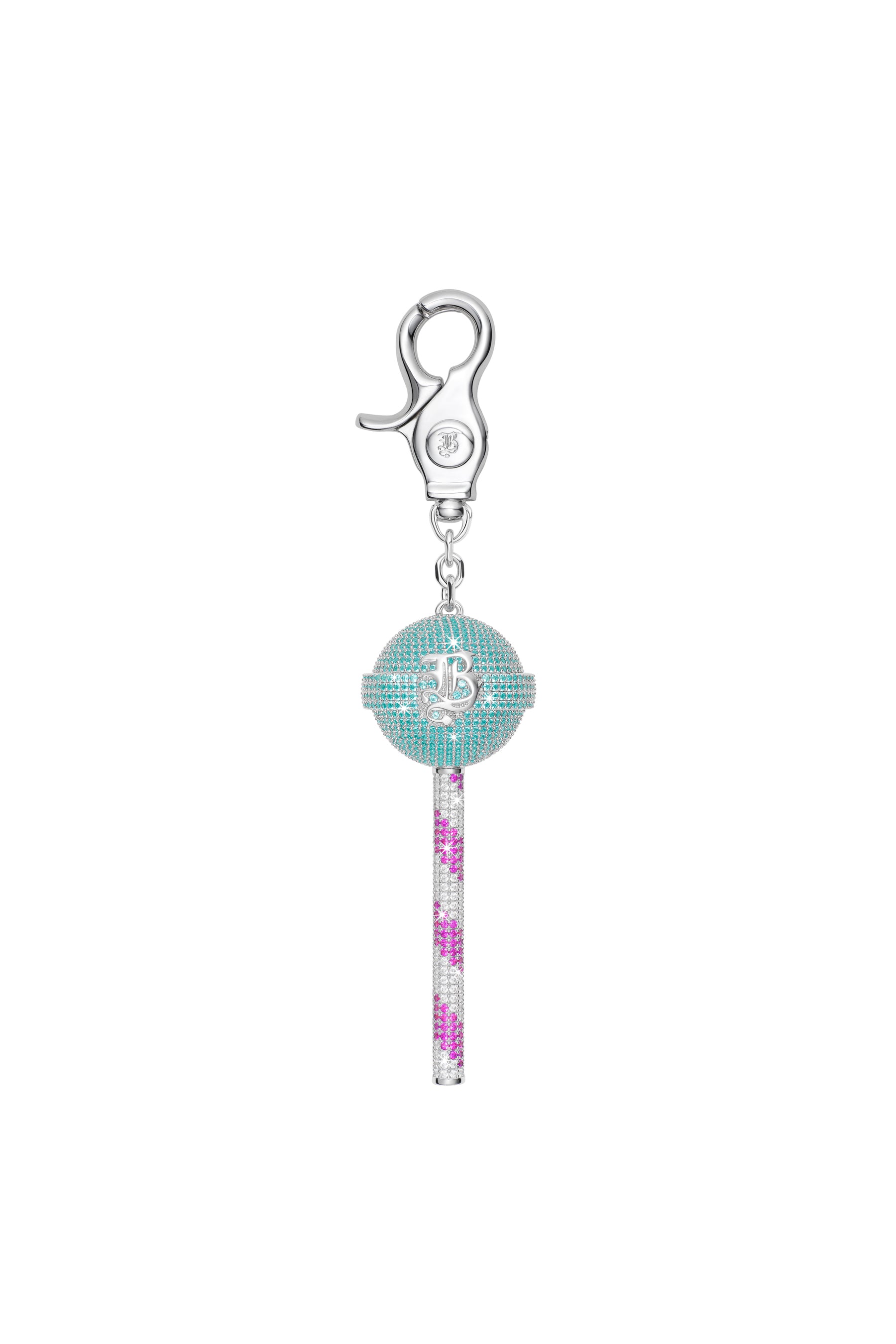 COLORFUL CRUSHED ICE LOLLIPOP / PARAIBA BARBIE PNK STRIPE