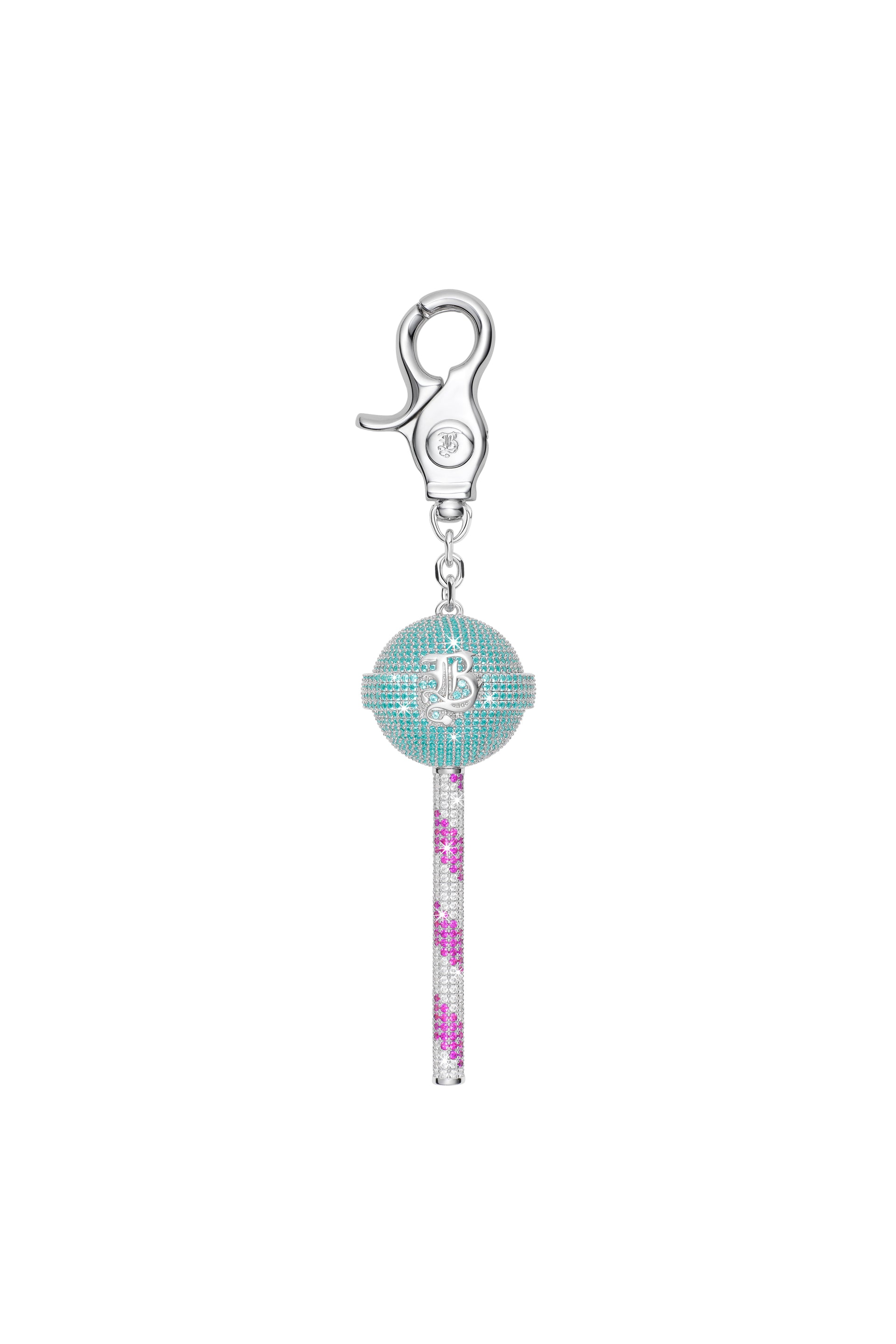 COLORFUL CRUSHED ICE LOLLIPOP / PARAIBA BARBIE PNK STRIPE