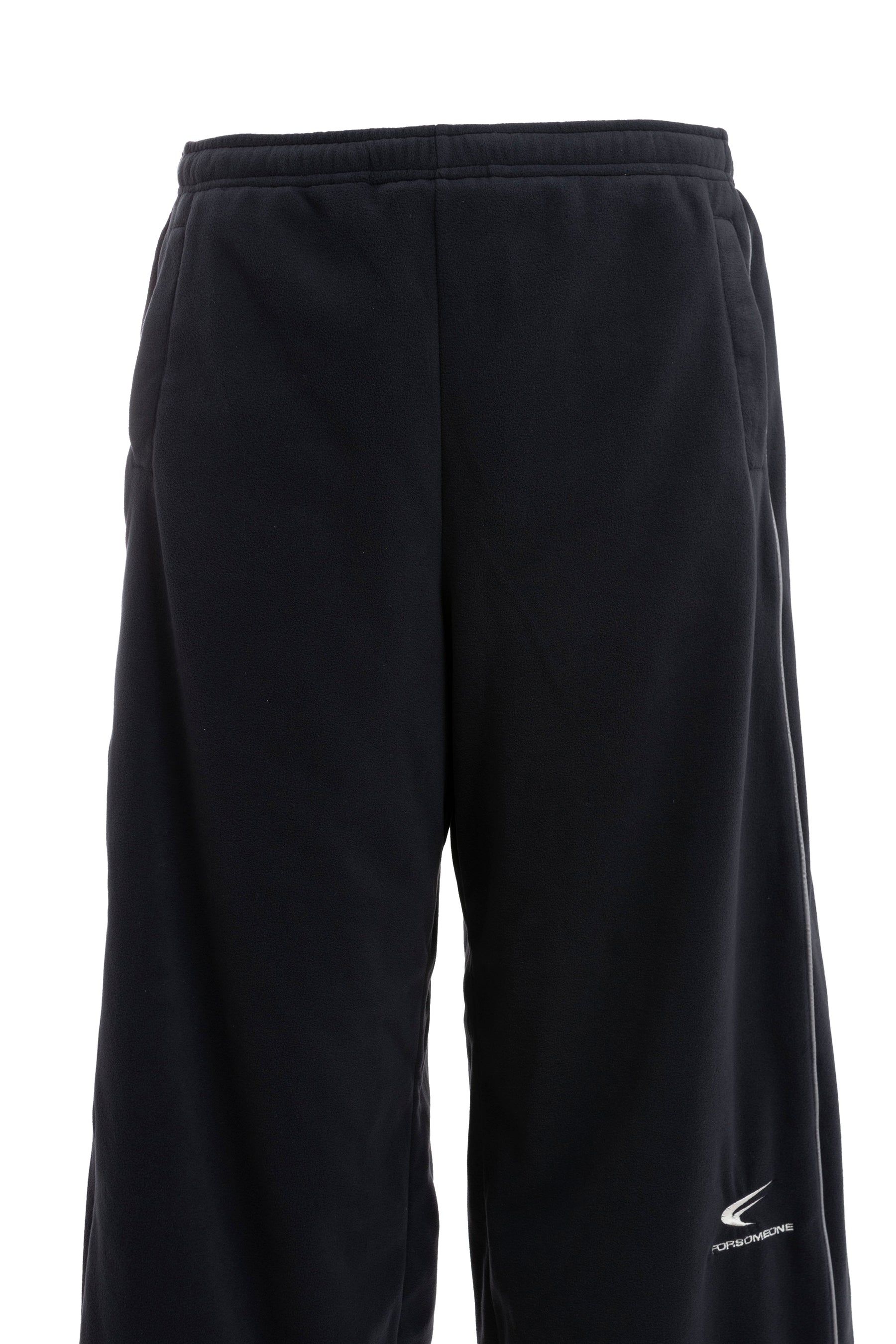 FLEECE TRACK PANTS / BLK