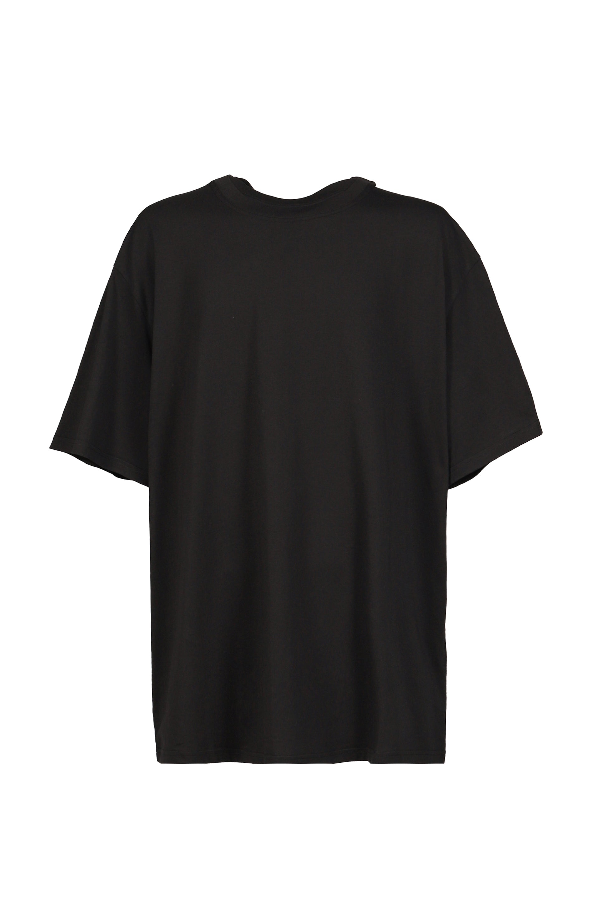 OVERSIZED DOUBLE COLLAR T-SHIRT / BLK