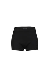 SOFT RIB KNIT BOXER / JET BLACK 