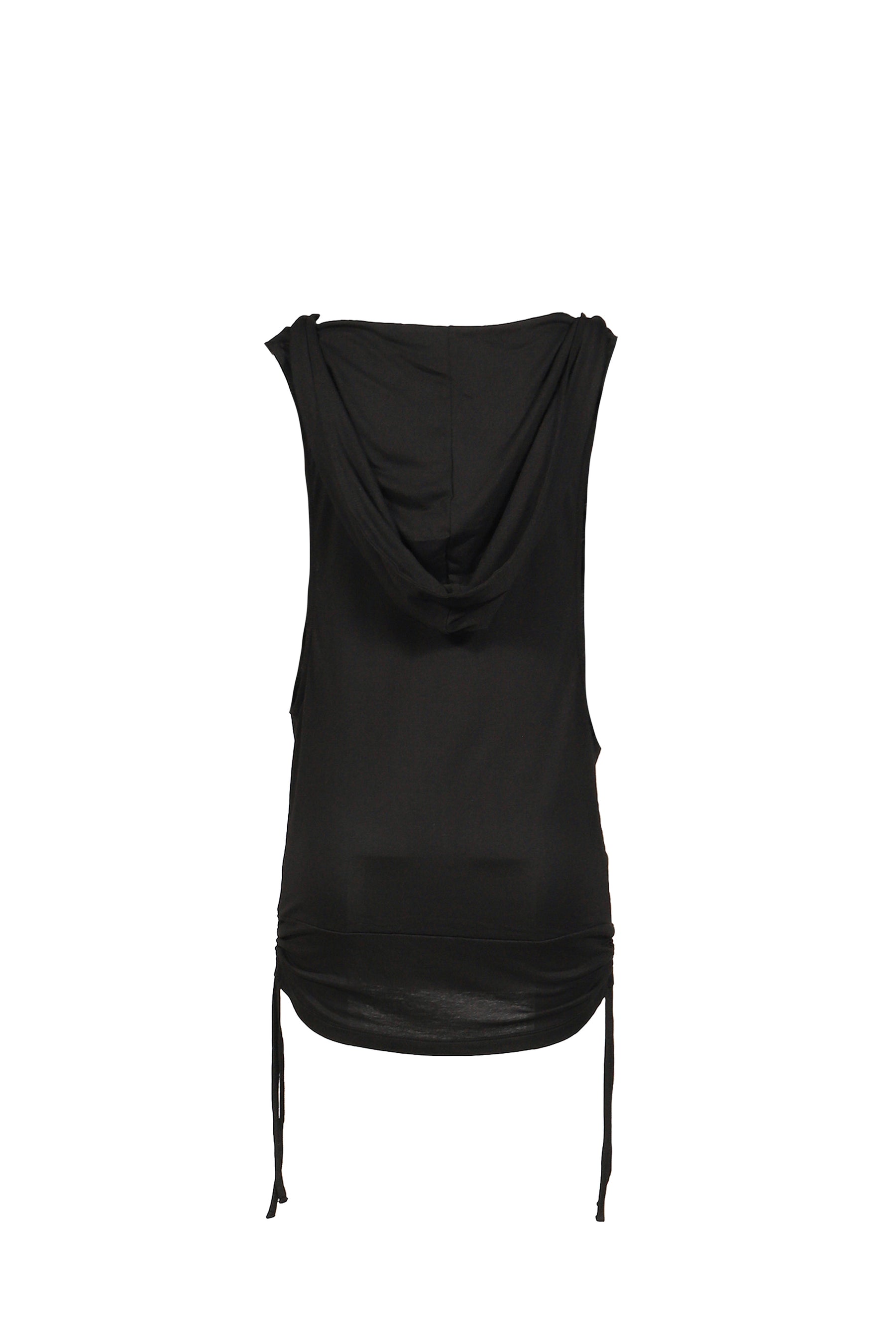 COWL BOXER HOODIE / BLK