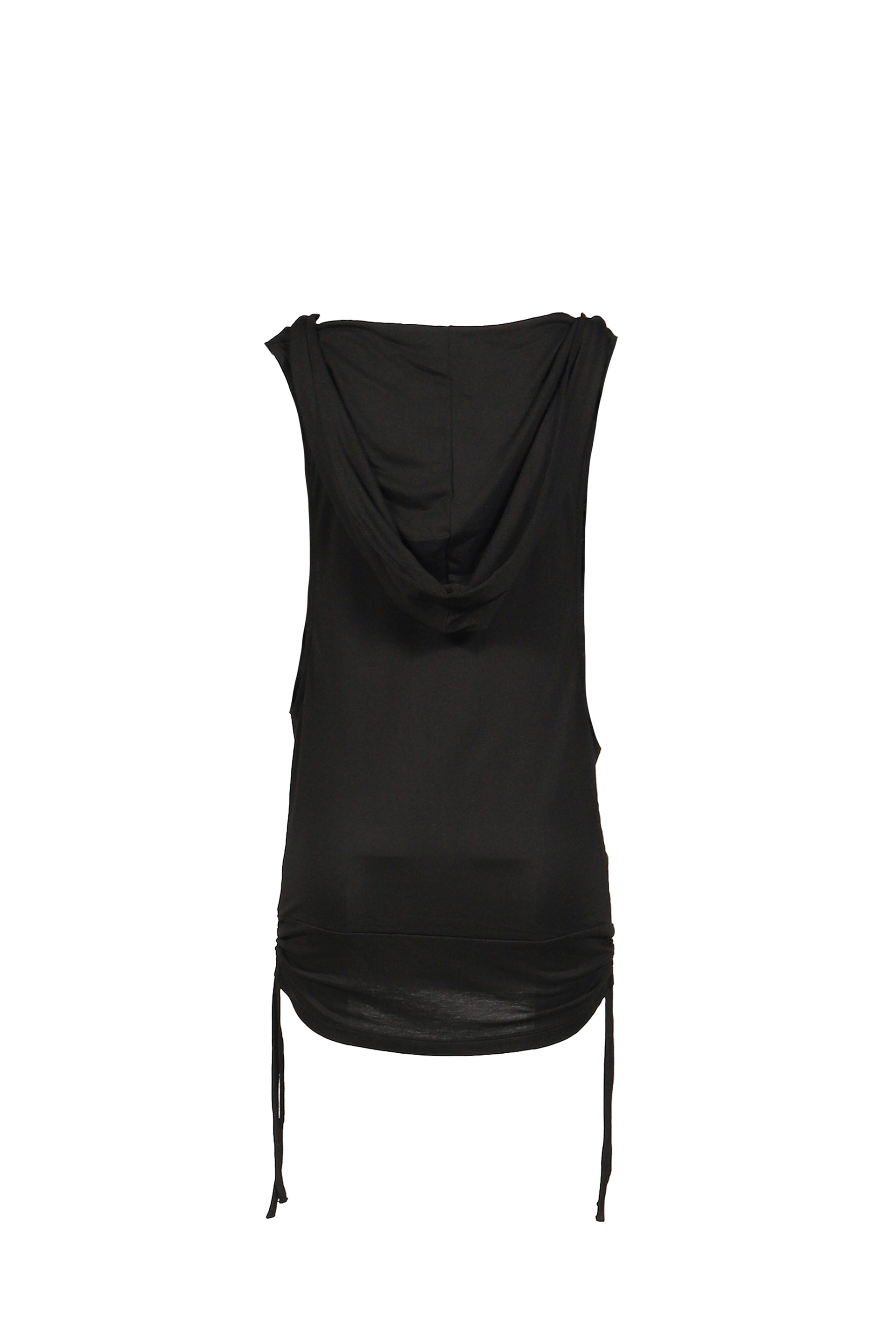 COWL BOXER HOODIE / BLK