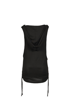 COWL BOXER HOODIE / BLK