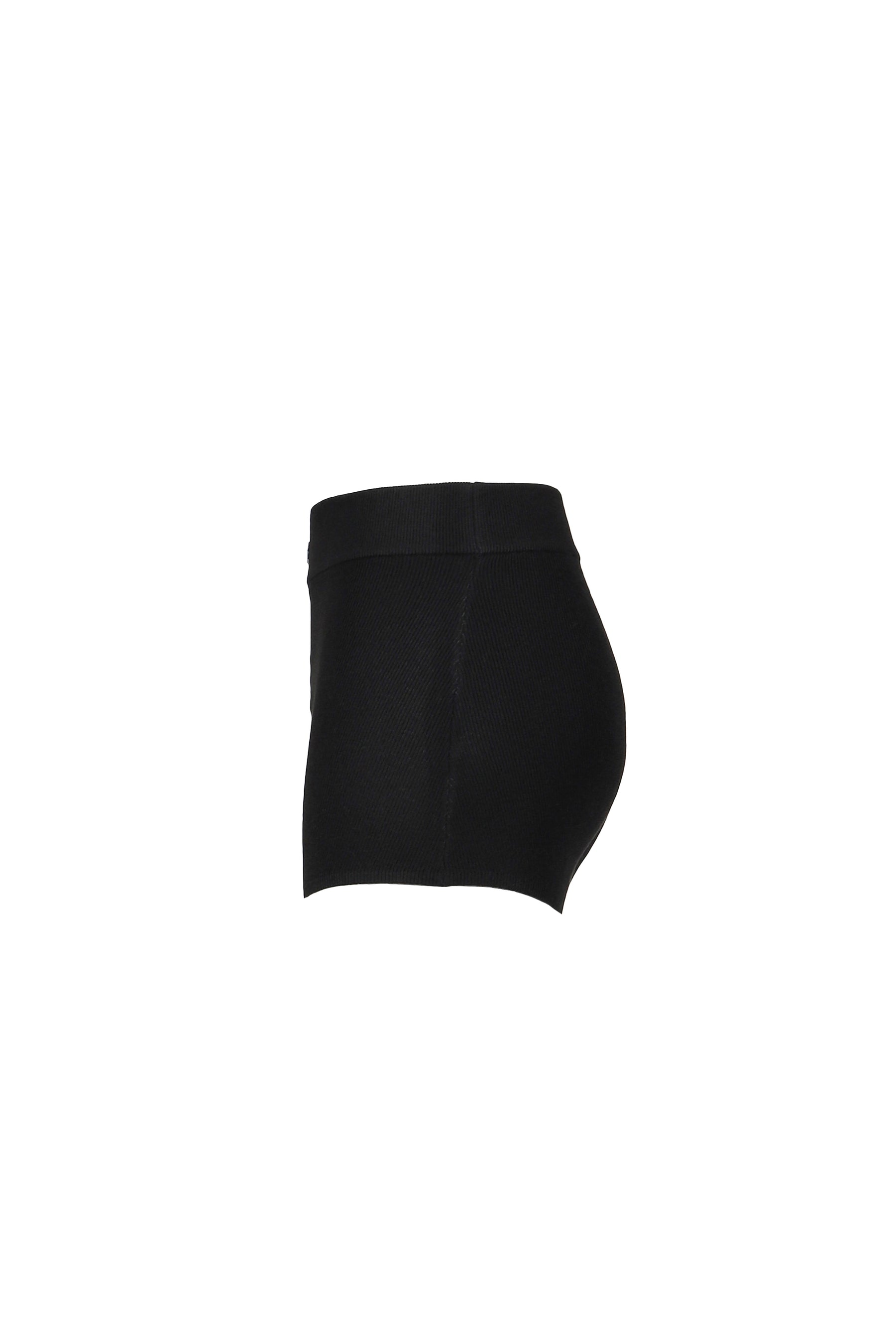 SOFT RIB KNIT BOXER / JET BLACK 