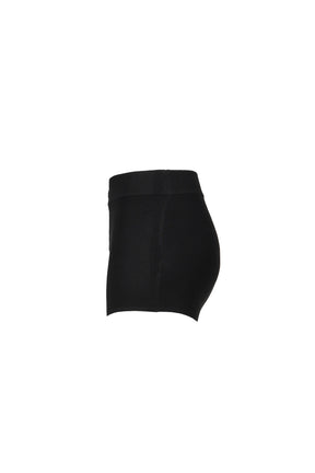 SOFT RIB KNIT BOXER / JET BLACK 