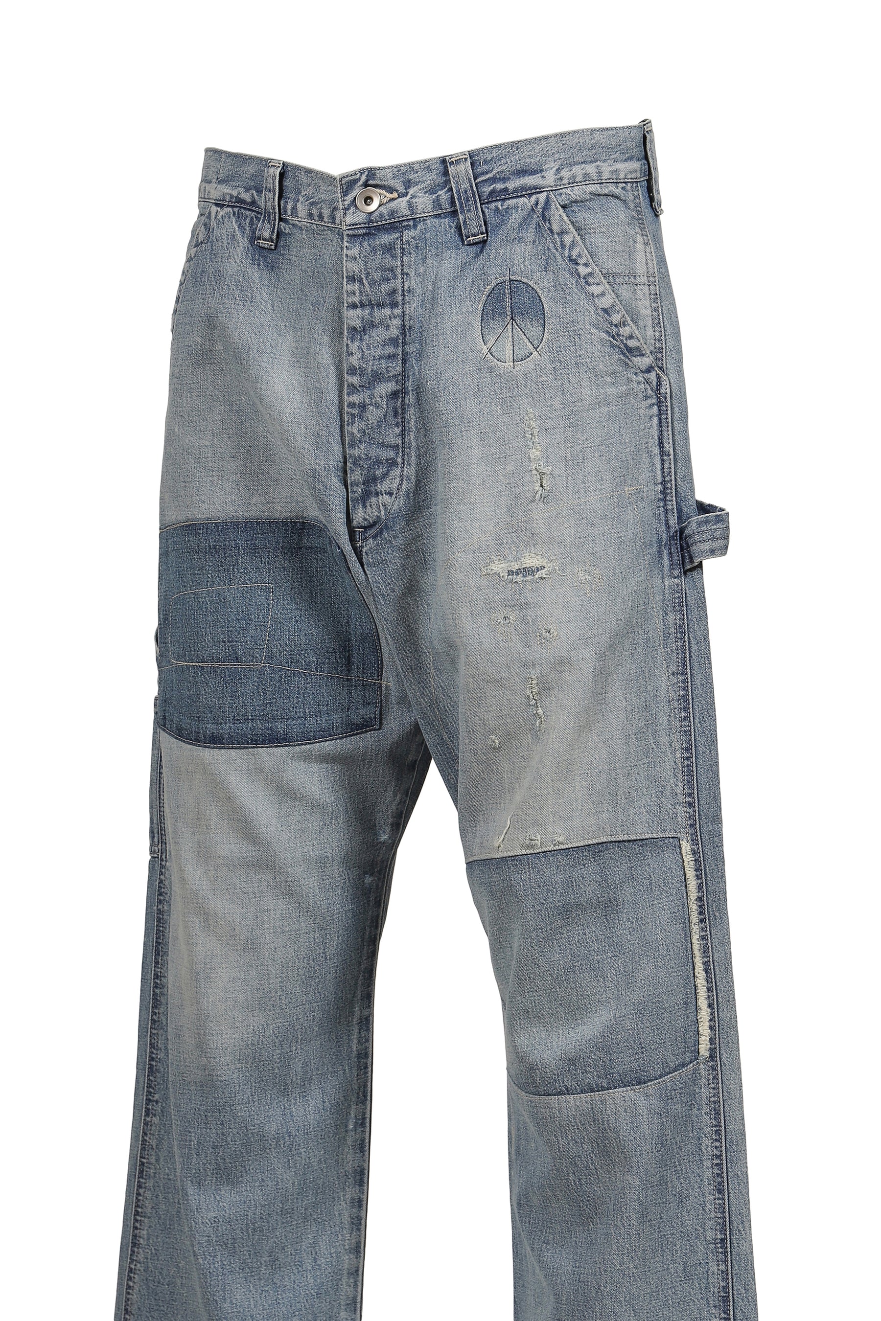 CANNERY ROW DENIM PAINTER PANTS / BLU