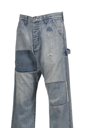 CANNERY ROW DENIM PAINTER PANTS / BLU