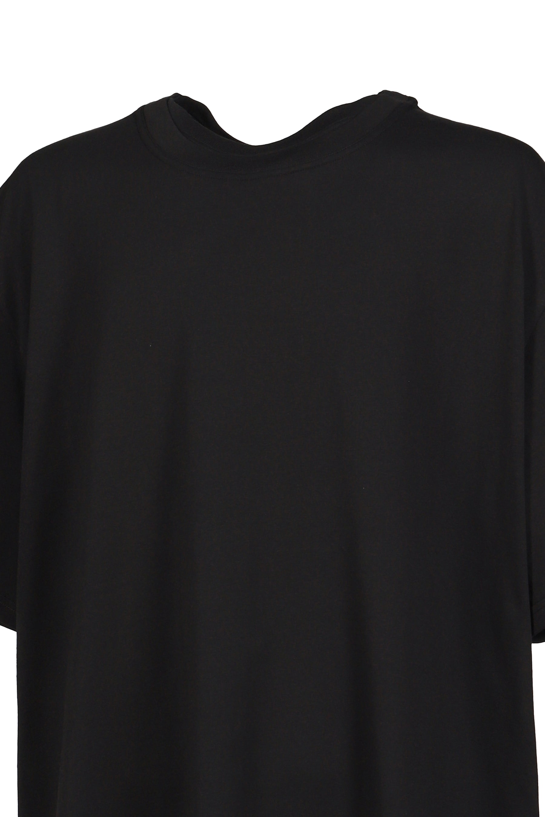OVERSIZED DOUBLE COLLAR T-SHIRT / BLK