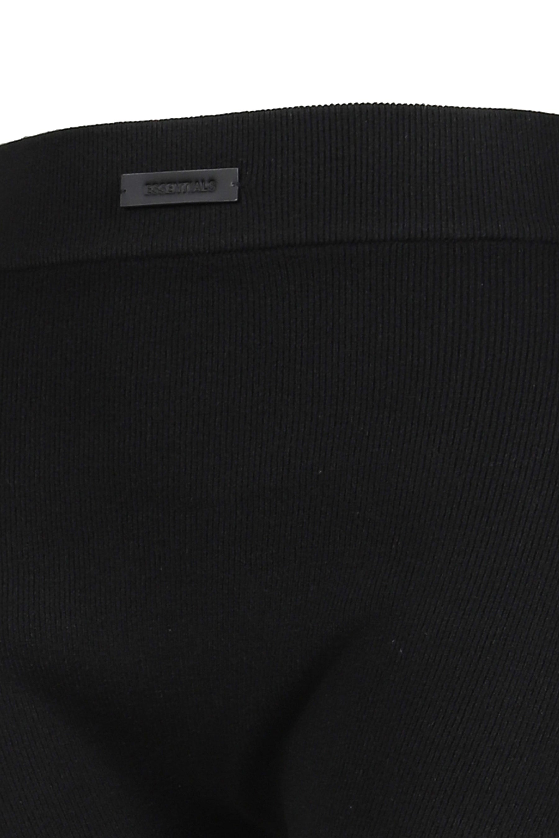 SOFT RIB KNIT BOXER / JET BLACK 