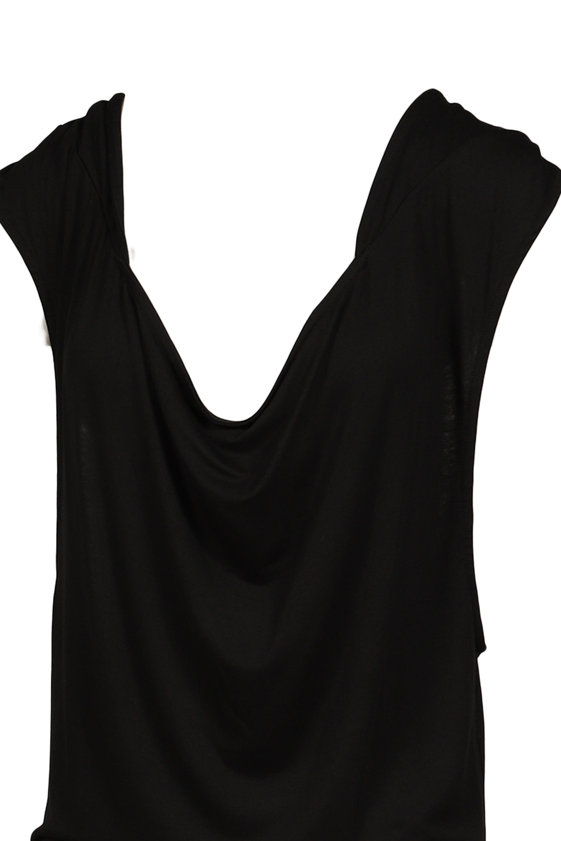 COWL BOXER HOODIE / BLK