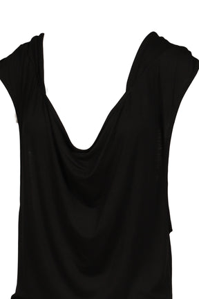 COWL BOXER HOODIE / BLK