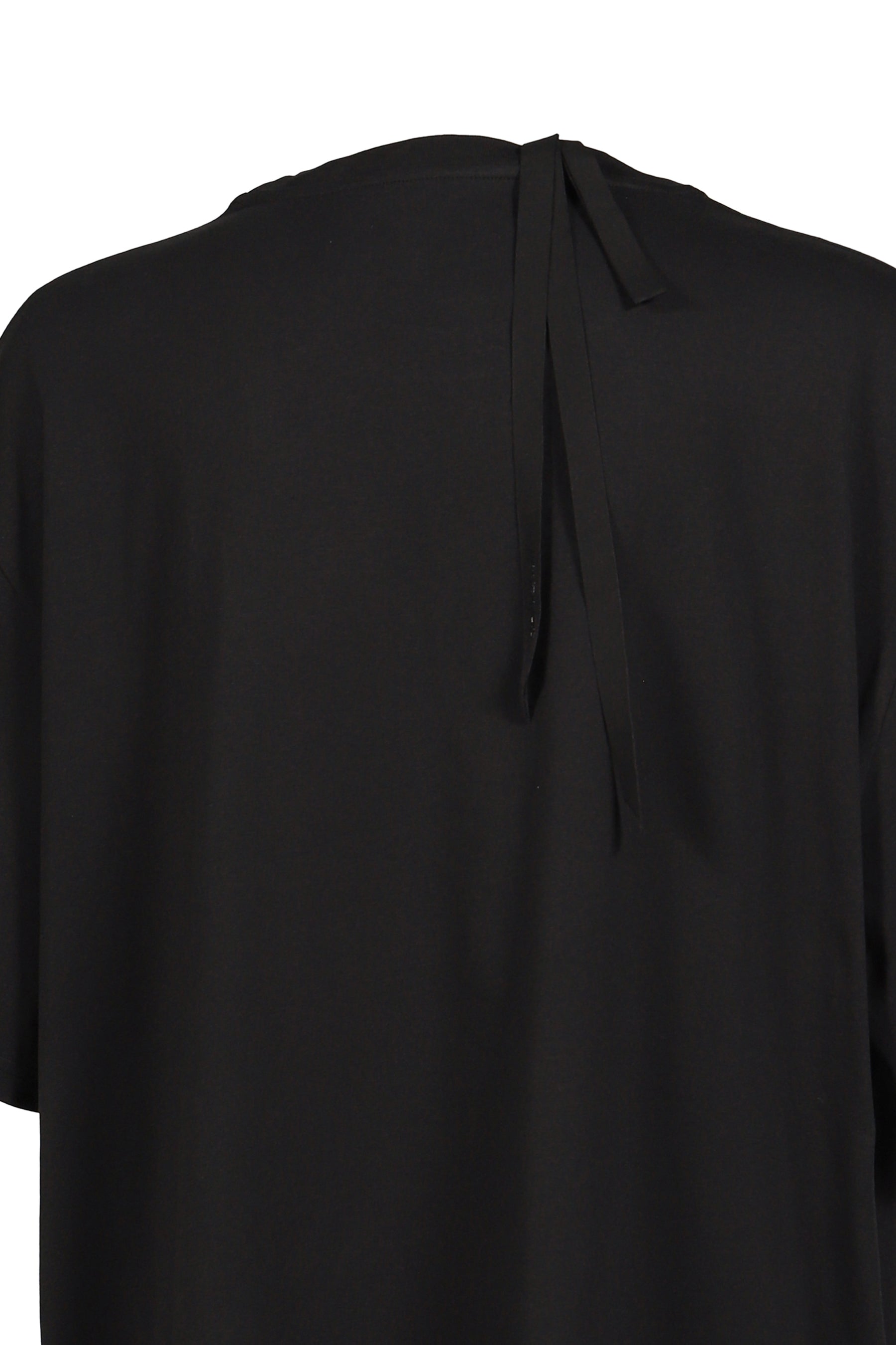 OVERSIZED DOUBLE COLLAR T-SHIRT / BLK