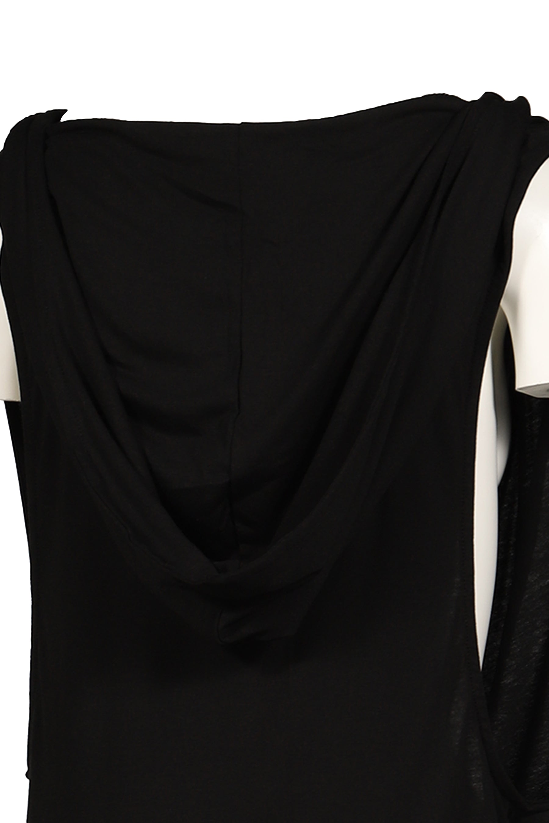 COWL BOXER HOODIE / BLK