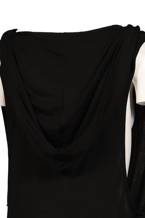 COWL BOXER HOODIE / BLK