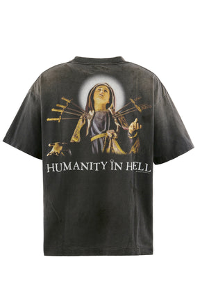 SAINT Mxxxxxx セントマイケル SS26 SS T-SHIRT/JESUS / BLK - NUBIAN
