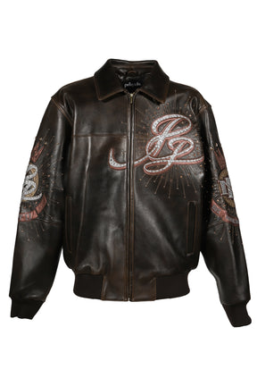 ペレペレ　レザー　ジャケット Pelle Pelle ペレペレ FW25 47TH ANNIVERSAY JACKET / BRW - NUBIAN