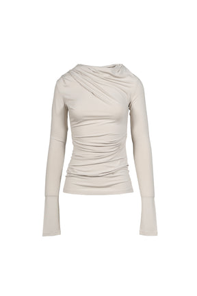 DRAPE TOP / STONE