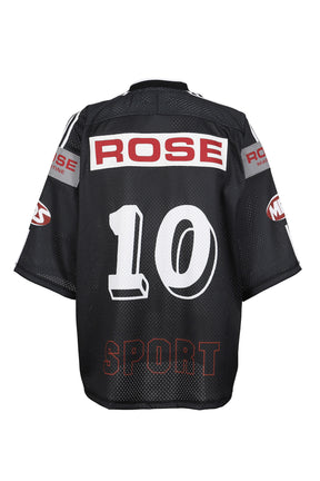 OVERSIZED HOCKEY TOP / BLK GRY 