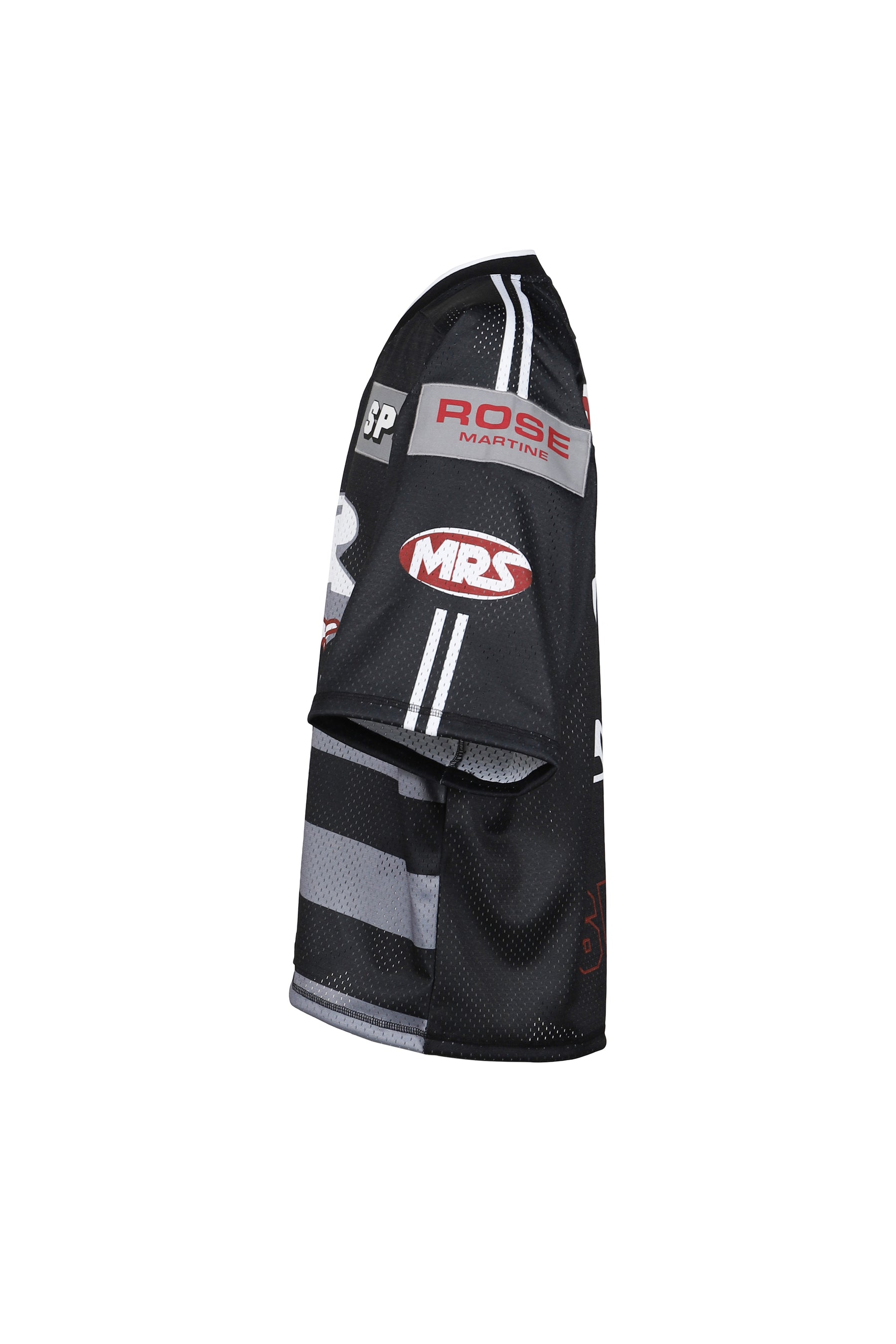 OVERSIZED HOCKEY TOP / BLK GRY 