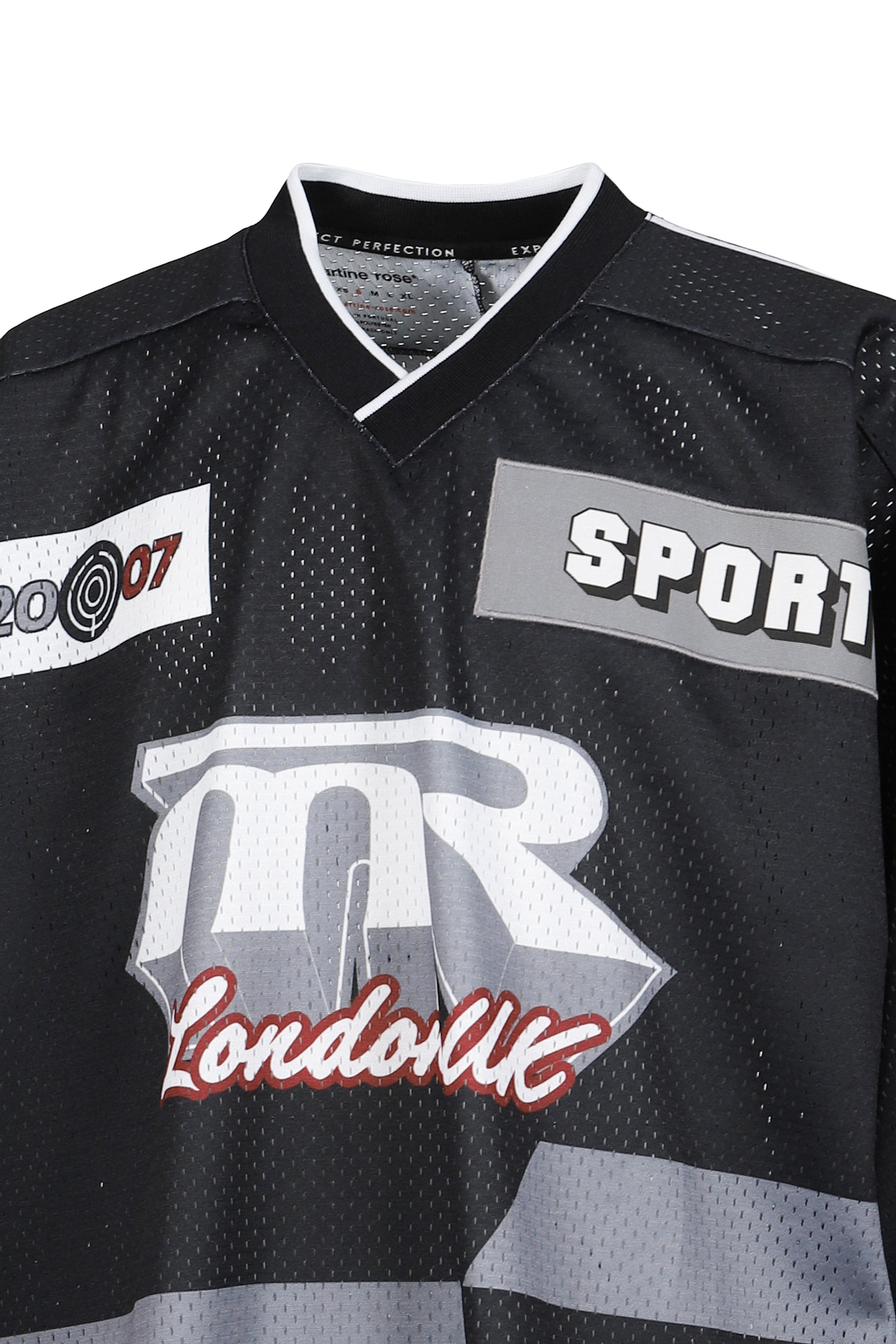 OVERSIZED HOCKEY TOP / BLK GRY 