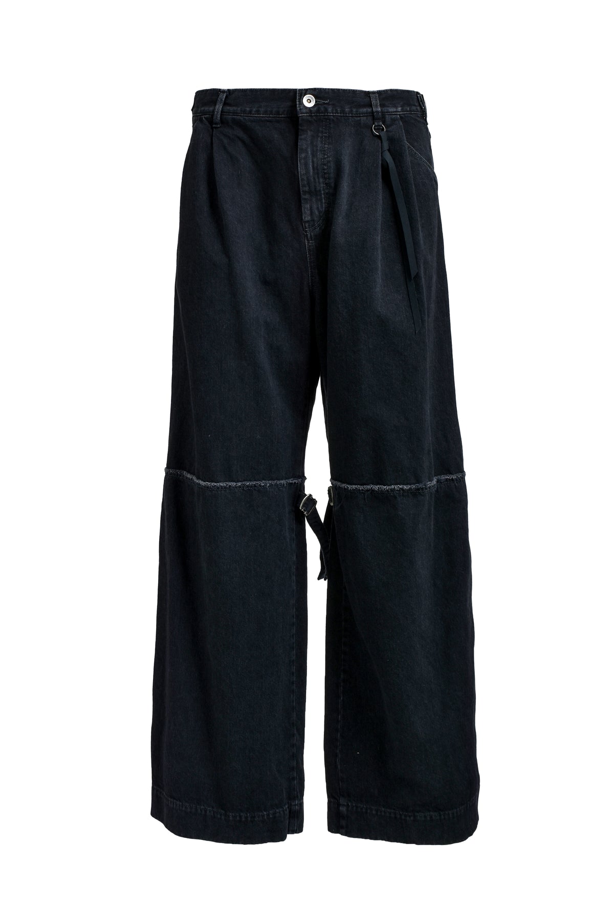 GAITER DENIM PANTS / BLK