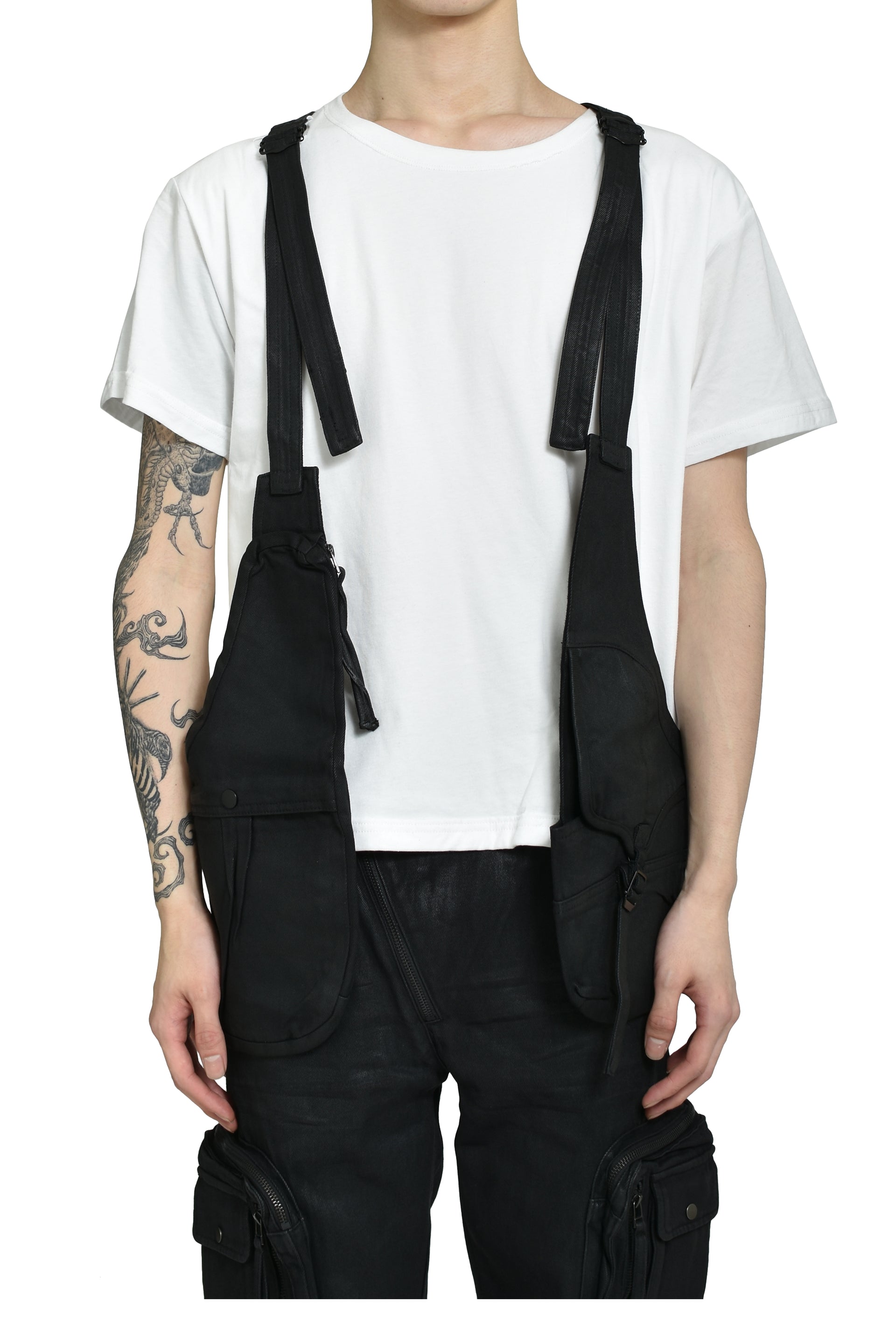 WAXED UTILITY VEST / WAXED BLACK