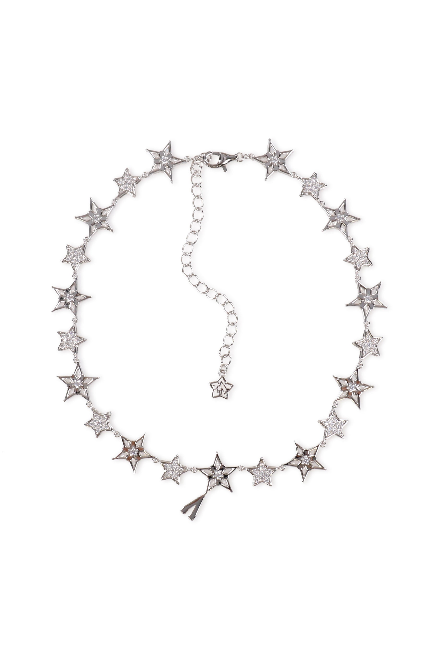 LUCKY STAR V NECKLACE / SIL