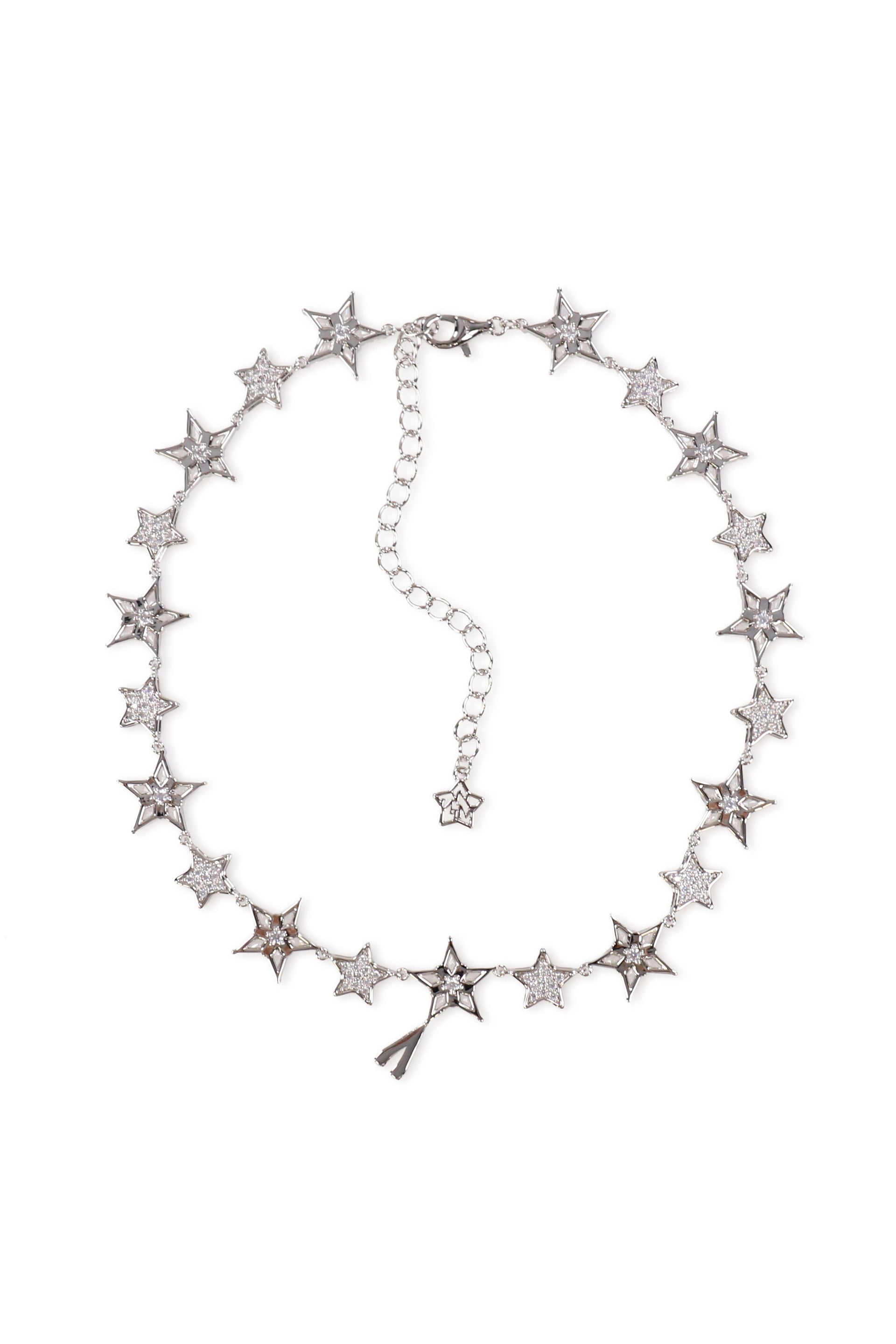 LUCKY STAR V NECKLACE / SIL
