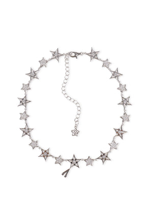 LUCKY STAR V NECKLACE / SIL