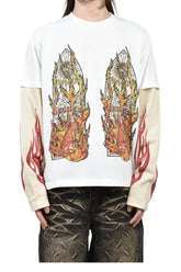 FLAME GLASS DOUBLE JERSEY / CLOUD, MULTI