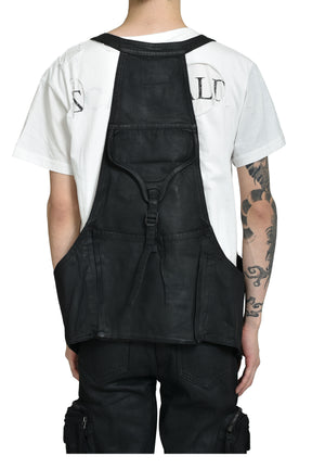 WAXED UTILITY VEST / WAXED BLACK