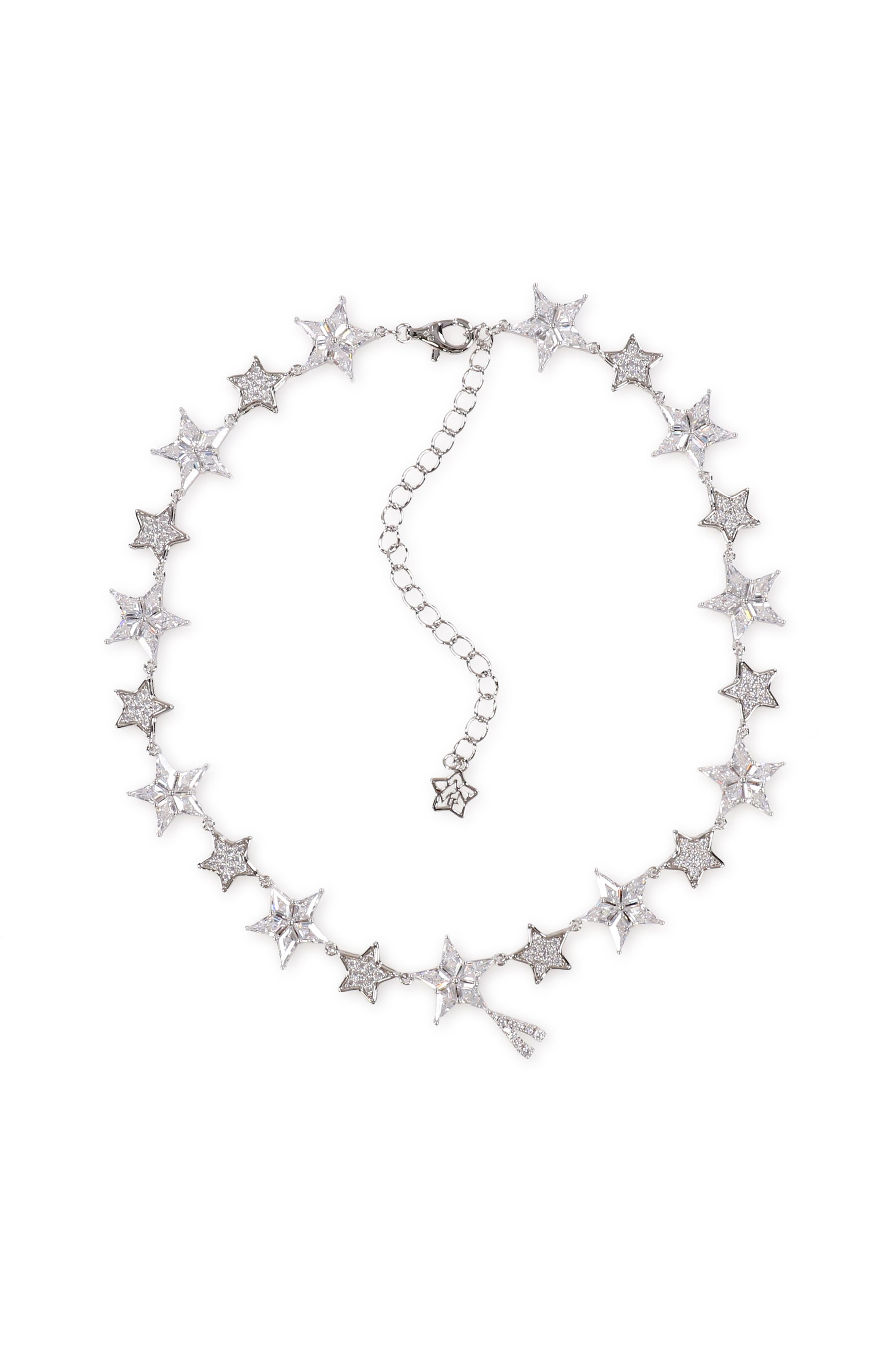 LUCKY STAR V NECKLACE / SIL