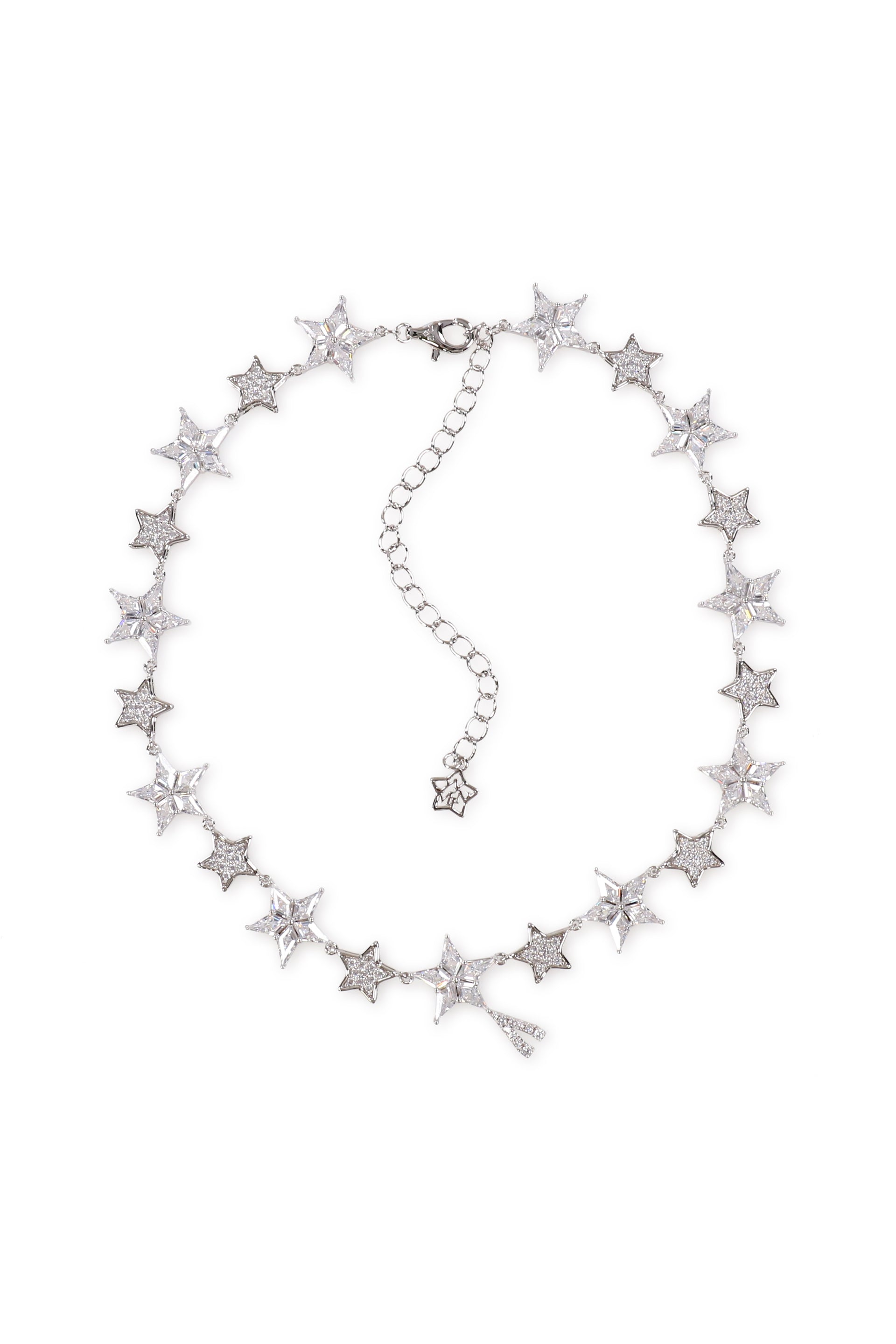 LUCKY STAR V NECKLACE / SIL