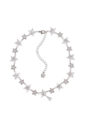 LUCKY STAR V NECKLACE / SIL
