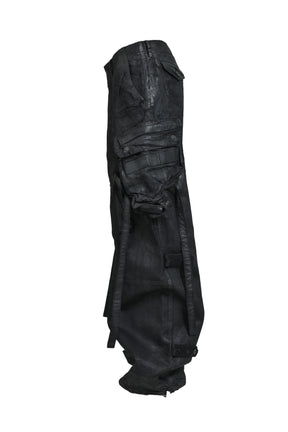 12OZ COATING GASMASK CARGO / BLK WAX