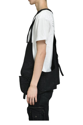 WAXED UTILITY VEST / WAXED BLACK