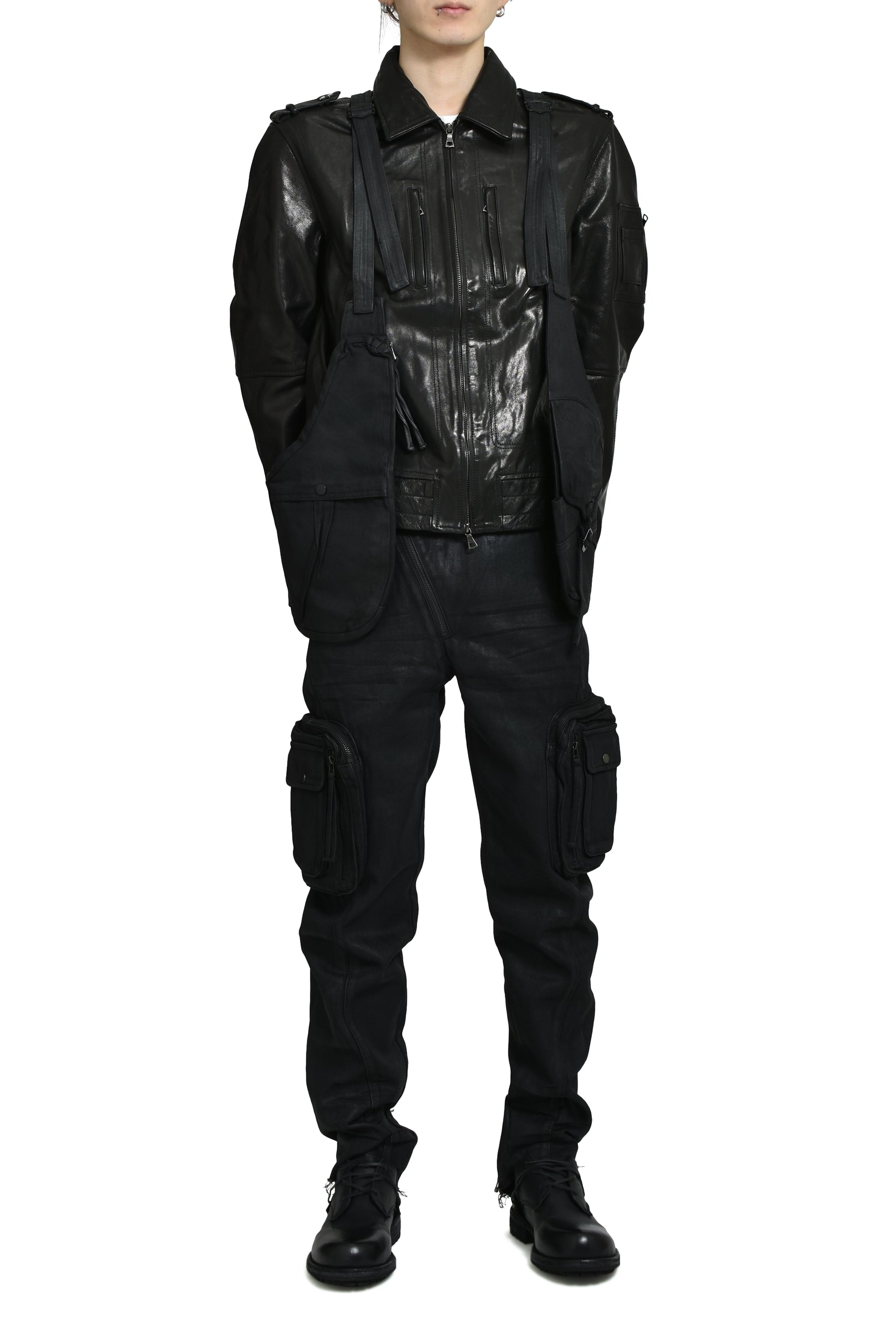 WAXED UTILITY VEST / WAXED BLACK