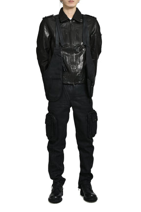 WAXED UTILITY VEST / WAXED BLACK