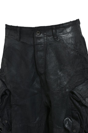 12OZ COATING GASMASK CARGO / BLK WAX