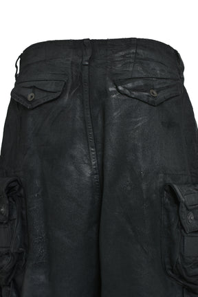 12OZ COATING GASMASK CARGO / BLK WAX