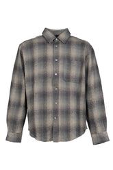 OMBRE FLANNEL ONE POCKET CHECKERED SHIRT V.2 / BLU GRY