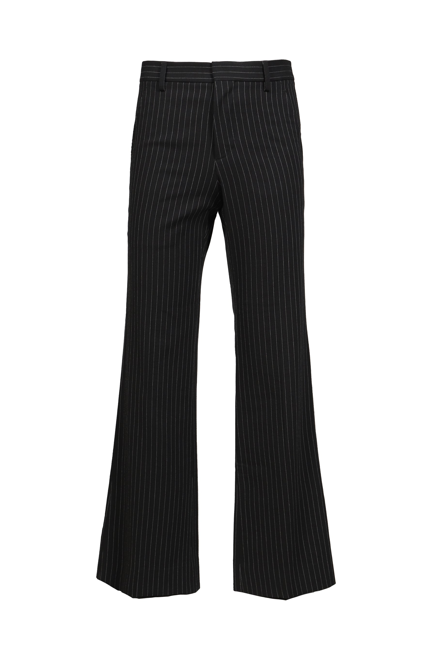 STEFAN FLARED CROPPED TROUSERS / BLK GRY