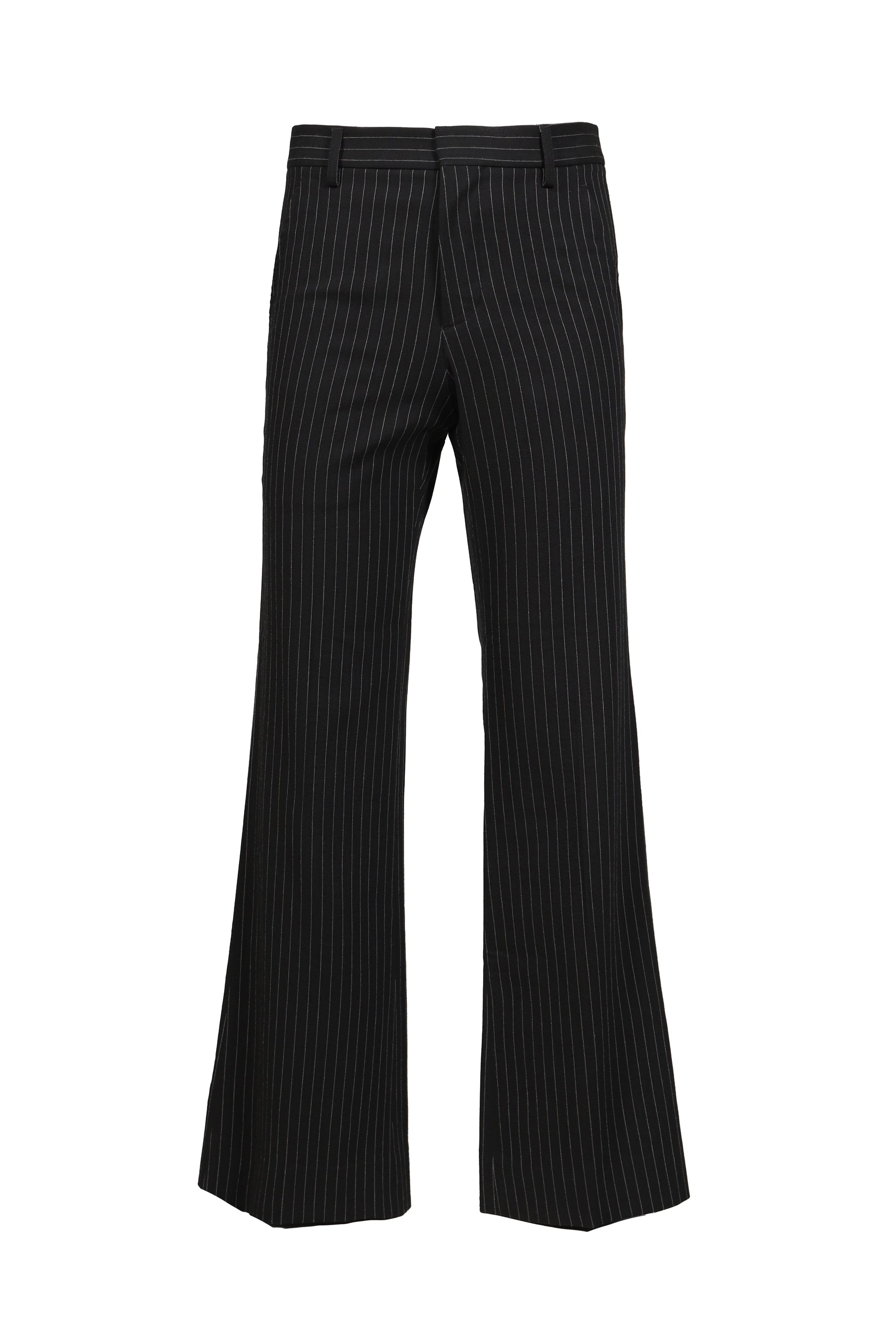 STEFAN FLARED CROPPED TROUSERS / BLK GRY