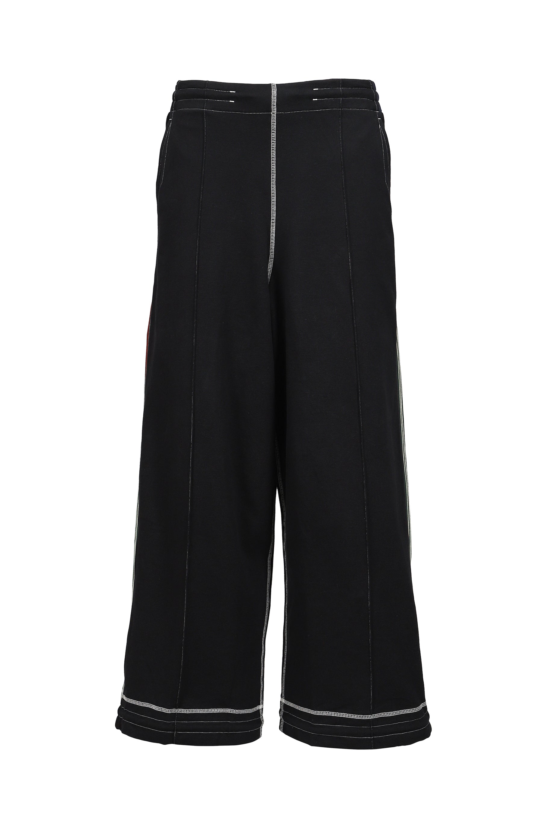 WIDE LEG TRACK PANT /BLK/NVY