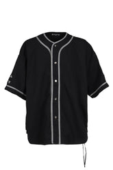 BASEBALL DENIM SHIRT / BLACK